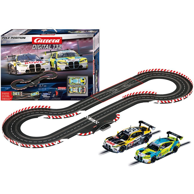 Pista da corsa carrera digital 132 pole position scala 1/32 multicolore