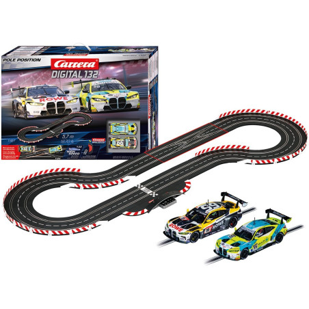 Pista da corsa carrera digital 132 pole position scala 1/32 multicolore