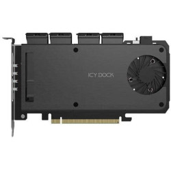 Scheda adattatore icydock expressslot mb204mp-b slide per 4 ssd