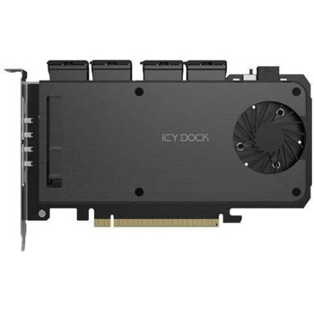 Scheda adattatore icydock expressslot mb204mp-b slide per 4 ssd