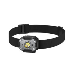 Torcia a led frontale new majetic kai ricaricabile 5w 400lm nero