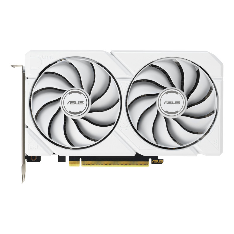 Scheda video asus rx9060xt dual 16gb gddr6 20gbit/s bianco [90yv0lg3-m0na00]