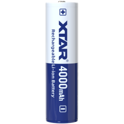 Batteria xtar 18650 3.6v li-ion 4000mah [18650-4000]