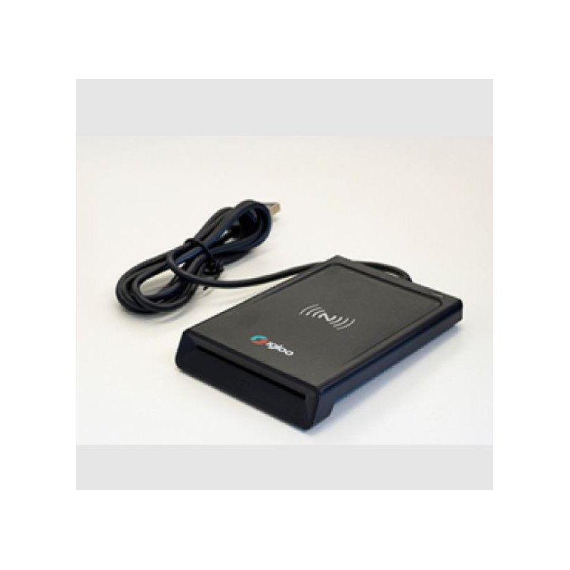 Lettore smart card igloo con nfc usb type-a nero [ar-01]