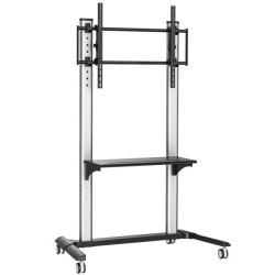 Supporto tv techly ica-tr149 mobile da pavimento con ruote per