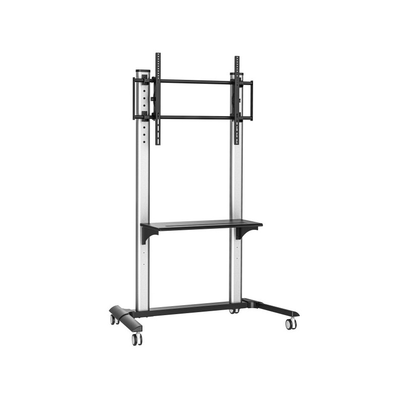 Supporto tv techly ica-tr149 mobile da pavimento con ruote per