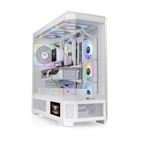 Case thermaltake view 600 tg big-tower e-atx bianco [ca-11h-00f6wn-00]