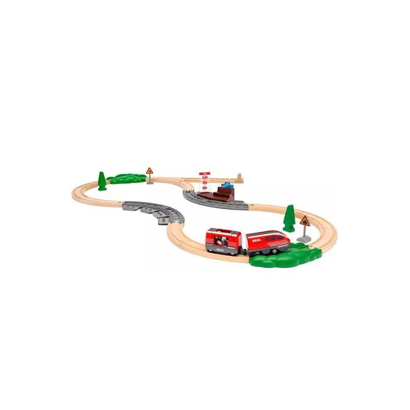 Set da gioco ravensburger brio world set di trenini a trazione posteriore