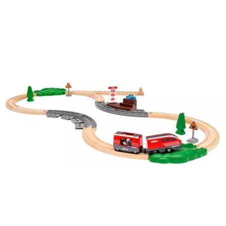 Set da gioco ravensburger brio world set di trenini a trazione posteriore