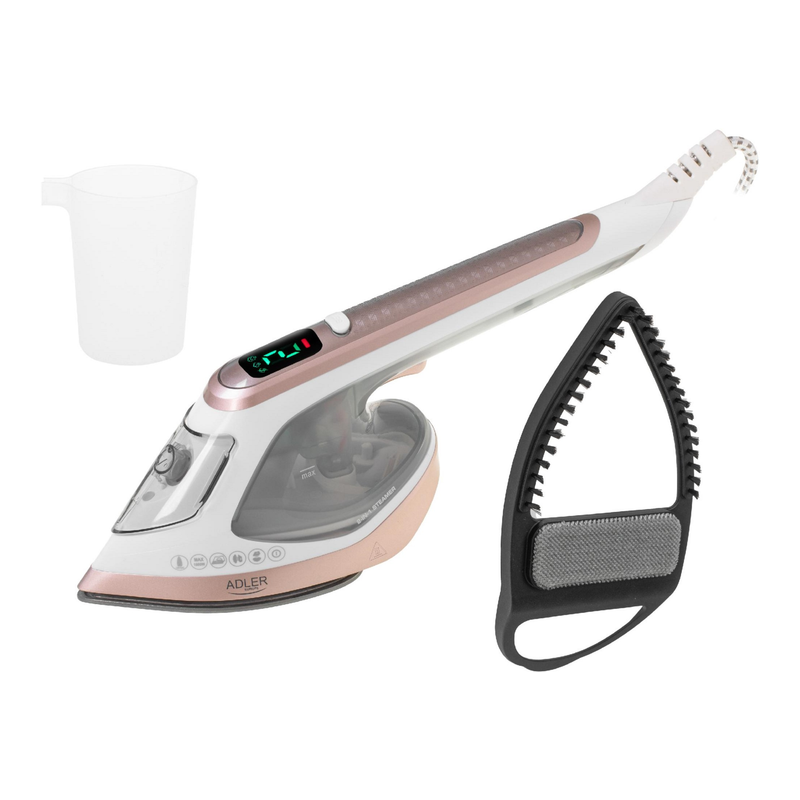 Ferro da stiro verticale adler ad 5044 0.18l 1400w bianco/oro [ad