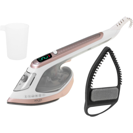 Ferro da stiro verticale adler ad 5044 0.18l 1400w bianco/oro [ad