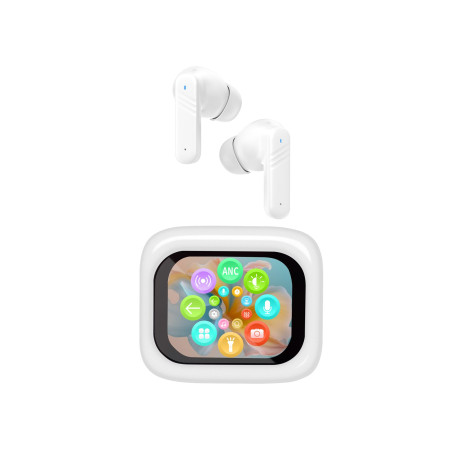 Auricolari trevi ear 100 aid wireless/bluetooth bianco