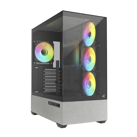 Case sharkoon ak7 argb midi-tower atx nero [ak7 argb black]
