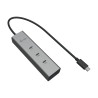 Hub i-tec usb tipo c 3 porte argento [c31hubmetal8kpdpro]