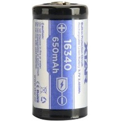 Batteria xtar 16340/r-cr123 3.6v li-ion 650mah [16340-650]