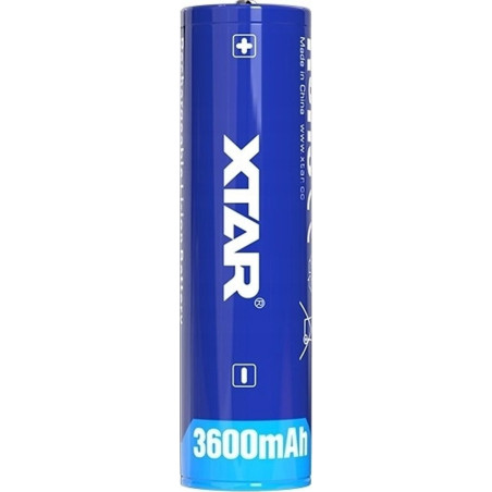 Batteria xtar 18650 3.7v li-ion 3600mah [18650-3600]