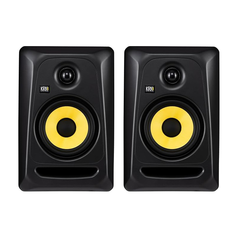 Monitor da studio krk classic 5 attivo a 2 vie 50w con accessori