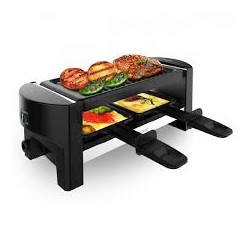Raclette cecotec cheese 3200 pocket 320w nero/acciaio inossidabile