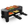 Raclette cecotec cheese 3200 pocket 320w nero/acciaio inossidabile