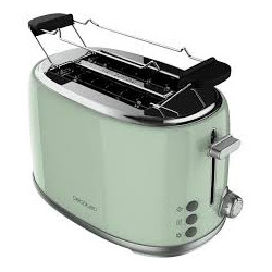Tostapane cecotec toast 1000 retro double green 2 fette 980w verde
