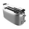 Tostapane cecotec toast 1600 retro double inox 4 fette 1630w acciaio