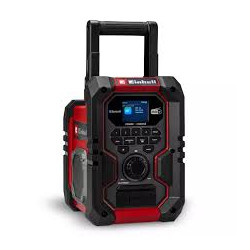Radio einhell akkute-cr 18 li dab+/fm/bt wireless/bluetooth rosso/nero