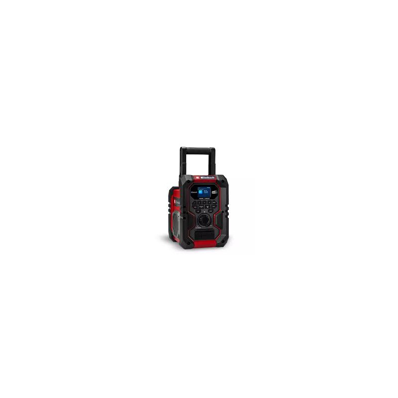 Radio einhell akkute-cr 18 li dab+/fm/bt wireless/bluetooth rosso/nero