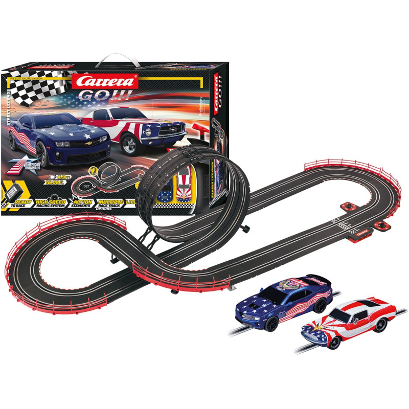 Modellino carrera go!!! street legends pista da corso 1/43 multicolore