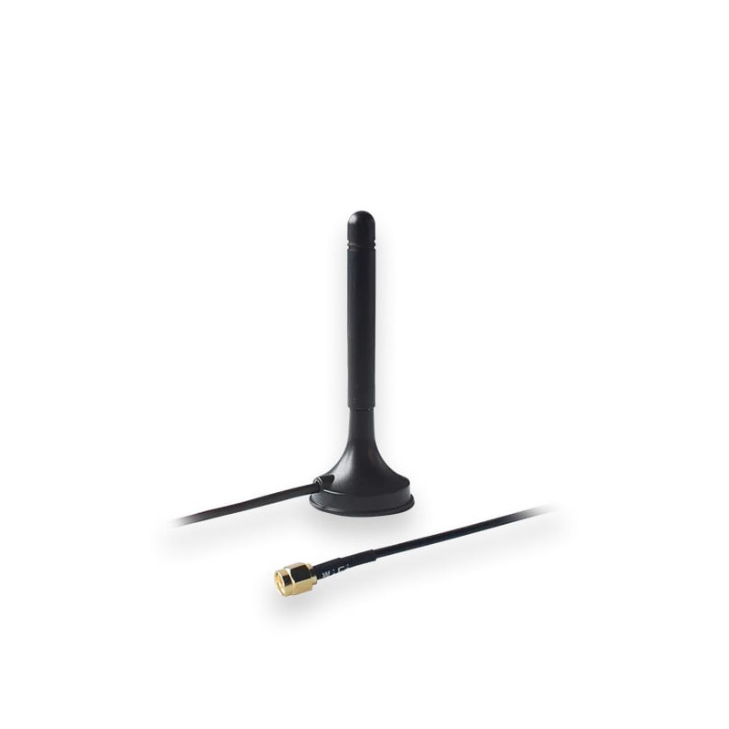 Antenna di rete teltonika wifi 2.4-2.5ghz 3dbi rp-sma m magnetico
