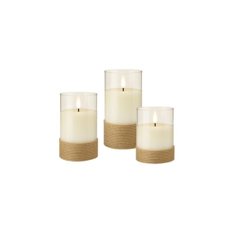 Set di candele goobay i-led-candles3wh a led 3x 6lm 2700k