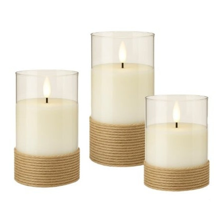 Set di candele goobay i-led-candles3wh a led 3x 6lm 2700k