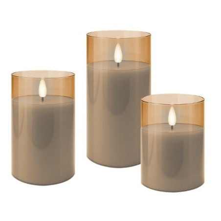 Set di candele goobay i-led-candles3gt a led 3x 6lm 2700k