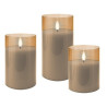 Set di candele goobay i-led-candles3gt a led 3x 6lm 2700k