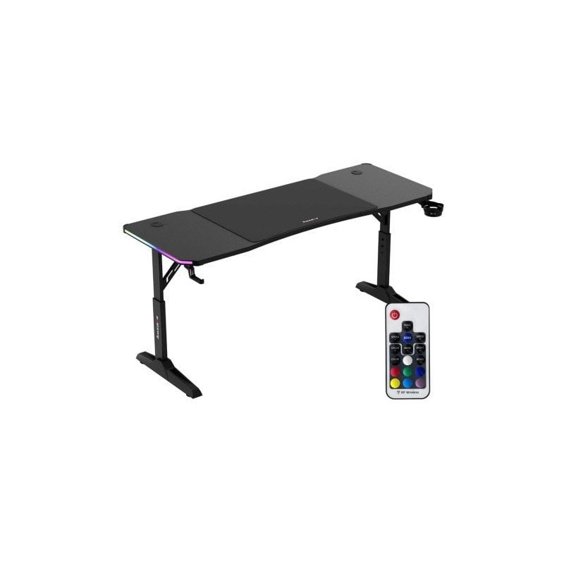 Scrivania da gioco huzaro hero 4.6 nero [hz-hero 4.6 rgb nero]