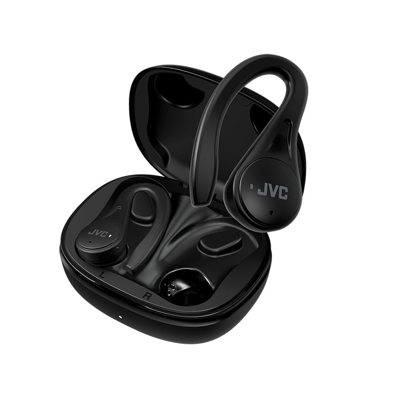 Auricolari jvc ha-ec25t wireless/bluetooth nero [ha-ec25tbu]