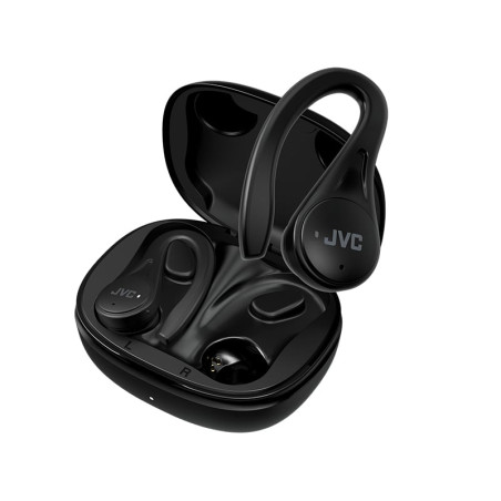 Auricolari jvc ha-ec25t wireless/bluetooth nero [ha-ec25tbu]