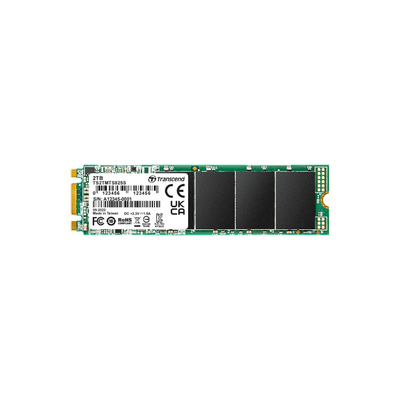 Ssd 2tb transcend m2/sataiii verde/nero [ts2tmts825s]