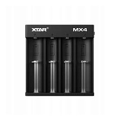 Caricabatterie xtar mx4 li-ion / ni-mh 4 slot nero [mx4]