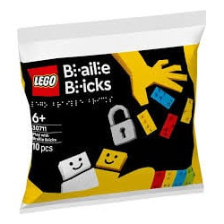 Gioco da costruzione lego city 30711 mattoni braille multicolore