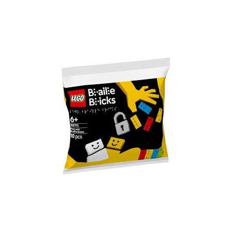 Gioco da costruzione lego city 30711 mattoni braille multicolore