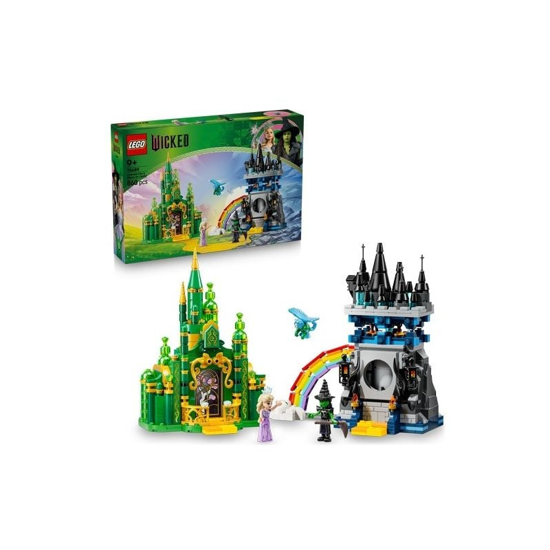 Gioco da costruzione lego wicked 75689 citta' di smeraldo e castello