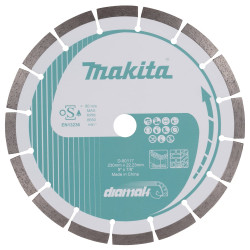 Disco da taglio makita diamak d-80117 diamantato per smerigliatrice