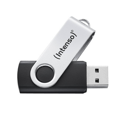 Pen drive 64gb intenso office line usb-a 3.2 gen 1 argento/nero