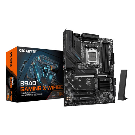 Scheda madre amd gigabyte b840 gaming x wifi6e am5 atx 4x ddr5 grigio