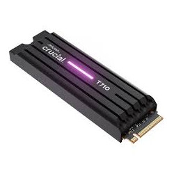 Ssd 1tb crucial t710 m.2 pcie 5.0 con dissipatore di calore nero