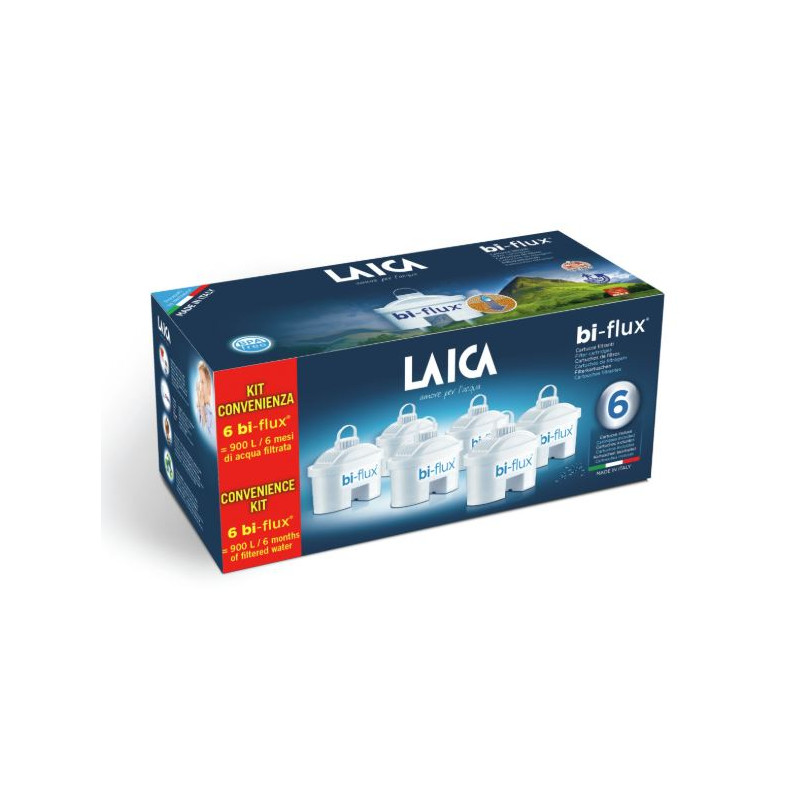 Filtri caraffa laica bi-flux 5+1 bianco 6pz [f6s]
