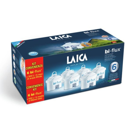 Filtri caraffa laica bi-flux 5+1 bianco 6pz [f6s]