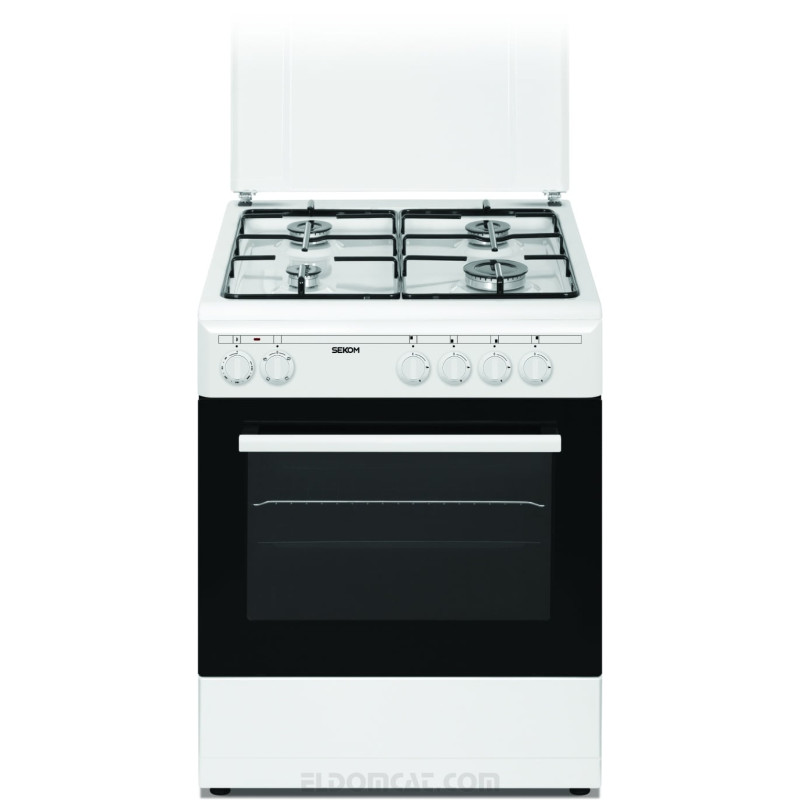 Cucina a gas sekom scfs66e4gtl piano cottura a gas 4 fuochi classe