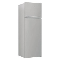 Frigorifero nikkei kndp240es retro combinato 204l classe e argento