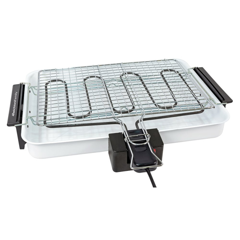 Griglia elettrica melchioni spiedina maxi 2000w/2300w 52x38cm bianco